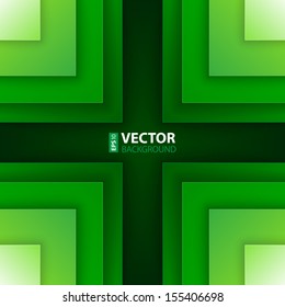 Abstract green triangle shapes background. RGB EPS 10 vector illustration