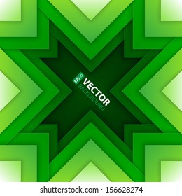 Abstract green triangle shapes background. RGB EPS 10 vector illustration