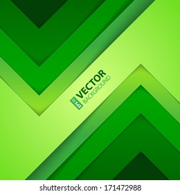 Abstract green triangle shapes background. RGB EPS 10 vector illustration