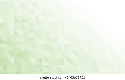Abstract green triangle shapes background.