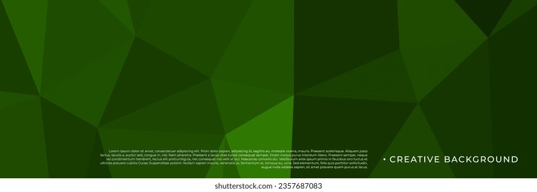 fondo de triángulos verdes abstractos para plantilla de negocio