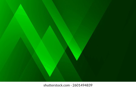 Abstract green triangles background. Eps10 vector