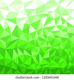 Abstract green triangles background low poly