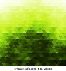 Abstract green triangular background