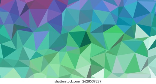 Abstract green triangular background abstraction