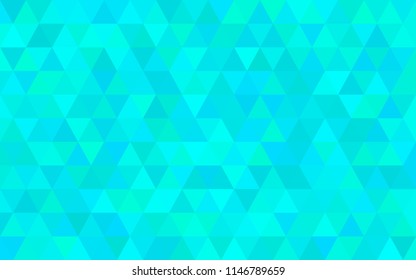 Abstract  Green Triangular Background. Mosaic