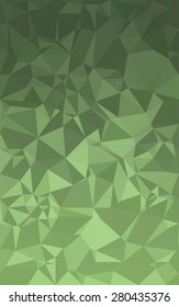 Abstract green triangular low poly style vector background,Vector illustration