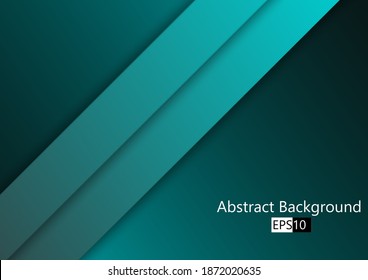 abstract green turquoise and blue background. vector overlap layer background design. illustration vector design background