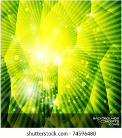 Abstract green vector background