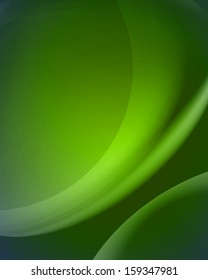 abstract green vector background with blending colors, blur lines and gradient