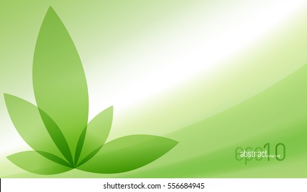 Abstract green vector background. Eco concept.