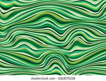 Abstract green vector background or pattern with handsome lines. Green marble ink pattern abstract background