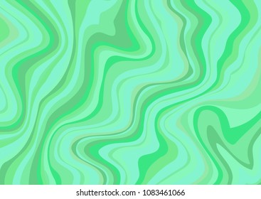 Abstract green vector background or pattern with handsome lines. Green marble ink pattern abstract background