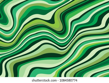 Abstract green vector background or pattern with handsome lines. Green marble ink pattern abstract background
