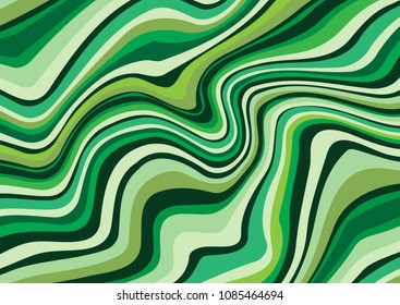 Abstract green vector background or pattern with handsome lines. Green marble ink pattern abstract background