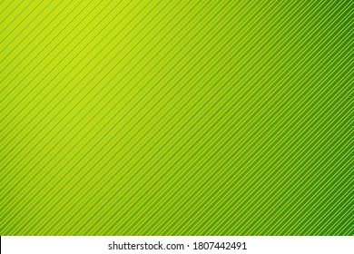 Abstract green vector background with stripes. Diagonal lines pattern