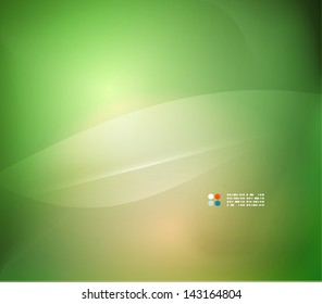 Abstract green vector blurred background