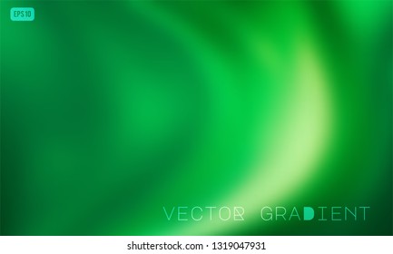 Abstract green vector gradient background. Modern ecology concept design for mobile apps, screens, banners, posters