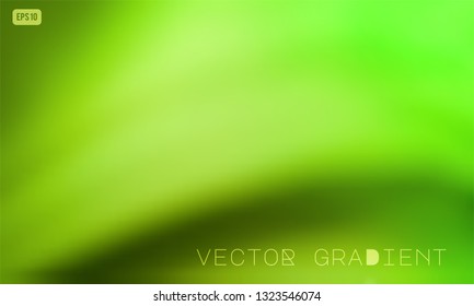 Abstract green vector gradient background. Modern ecology concept design for mobile apps, screens, banners, posters