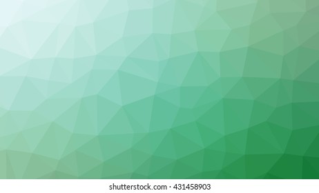 Abstract green vector gradient lowploly of many triangles background for use in design.