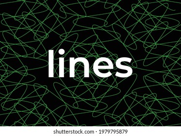 Abstract green vector lines design