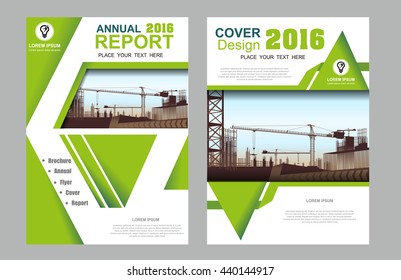 Abstract green vector modern flyers brochure / annual report /design templates / Leaflet cover presentation abstract flat brochure background, layout in A4 size business mackup, education