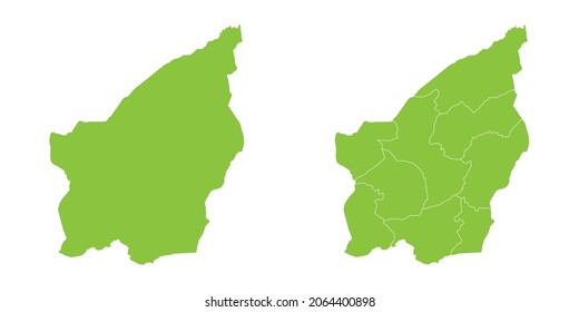 Abstract green vector set couple purple of map San Marino