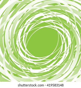 Abstract green vector spiral background