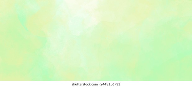 Fondo abstracto de la textura de la acuarela del vector verde. Fondo de primavera. Ilustración de verano.