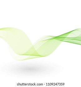 Abstract green vector wave. Idea for registration