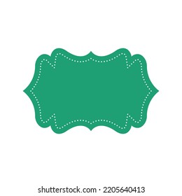 Abstract Green Vintage Shape Vector Illustration Stock Vector (royalty 