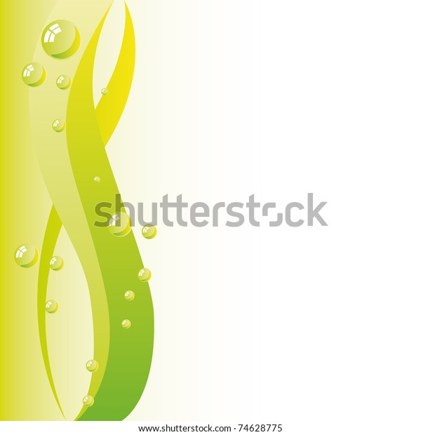 Abstract Green Water Background Stock Vector (Royalty Free) 74628775