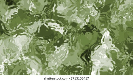 Textura líquida Abstractas del agua verde con los reflejos brillantes que se mueven en un bucle inconsútil, agua plástica B de los abstractos, acción de la Regalías.