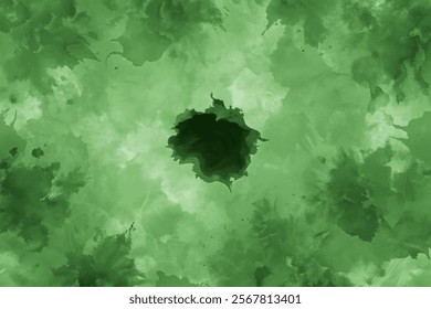 Abstract green watercolor background, soft textures, artistic design, nature-inspired, vibrant hues, versatile for various projects.