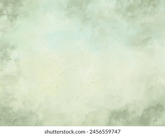 Abstract green watercolor background texture