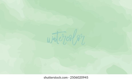 abstract green watercolor background vector design