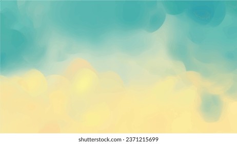 Abstract green watercolor background.Hand painted watercolor. vector
