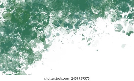 Fondo de acuarela verde Abstractas. Acuarela pintada a mano. Vector