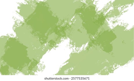 Abstract green watercolor background.Hand painted watercolor. vector