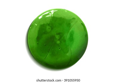 Abstract green watercolor circle background. Vector illustration