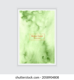 Abstract Green watercolor texture background and pro vector illustration