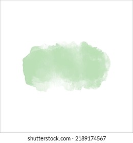 abstract green watercolor vector blob 