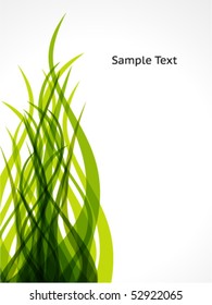 Abstract green wave background