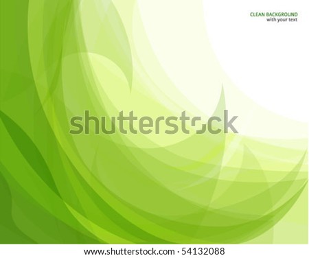 Abstract green wave background