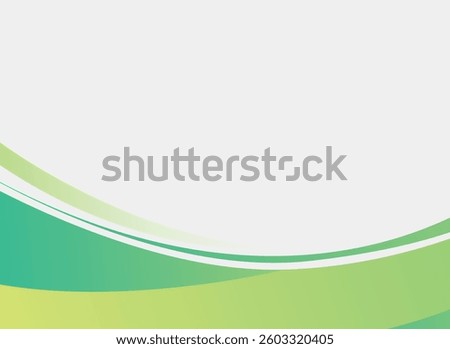 Abstract green wave background with copy space for your text. Vector illustration