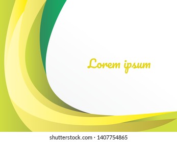 abstract green wave background design. design for banner, name card, brochure and others