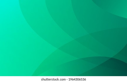 Resumen del fondo de la ola verde. Composición dinámica de las formas. Ilustración del vector