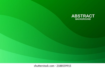 Abstract green wave background. Dynamic shapes composition. Eps10 vector