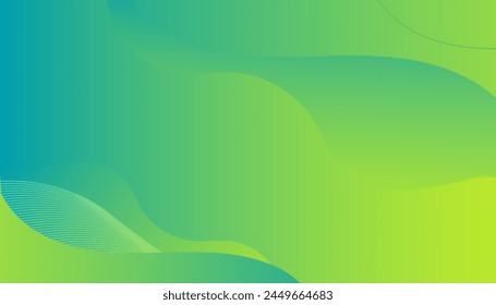 Abstract green wave background. Dynamic composition of shapes. background for posters, placards, brochures, banners, headers, covers