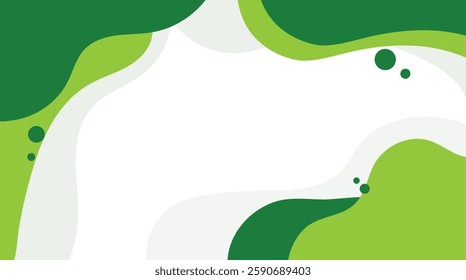 Abstract green wave background. Dynamic fluid shapes composition. geometric shapes background for flyer, poster, brochure, cover